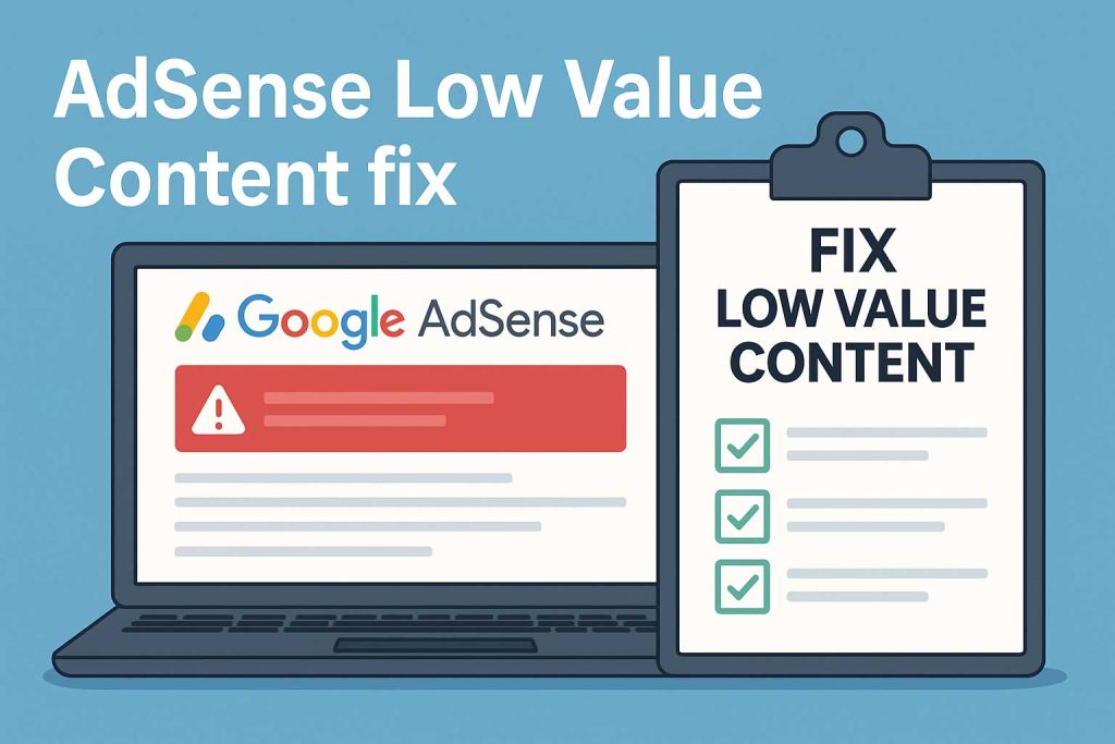 Fixing the AdSense Low Value Content