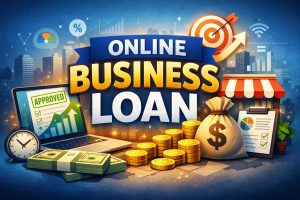 Online business loan approval concept